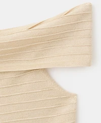 Mango Women's Strapless Flared Dress
