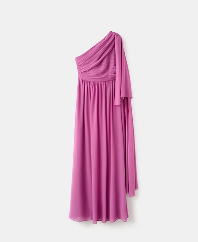Mango Women's Knot Asymmetric Dress