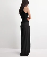 Mango Women's Straight-Fit Lyocell Pants