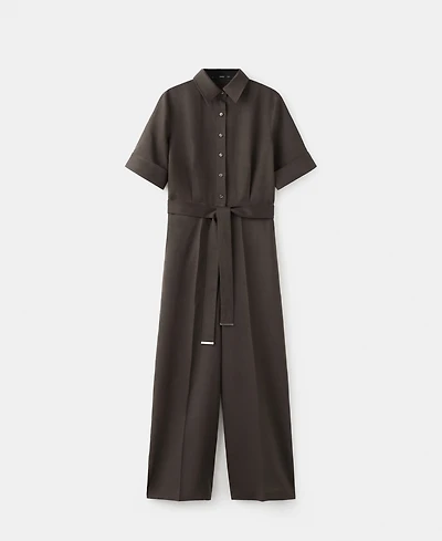 Mango Women's Lyocell Shirt Jumpsuit