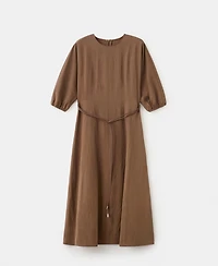 Mango Women's Belt Lyocell Dress