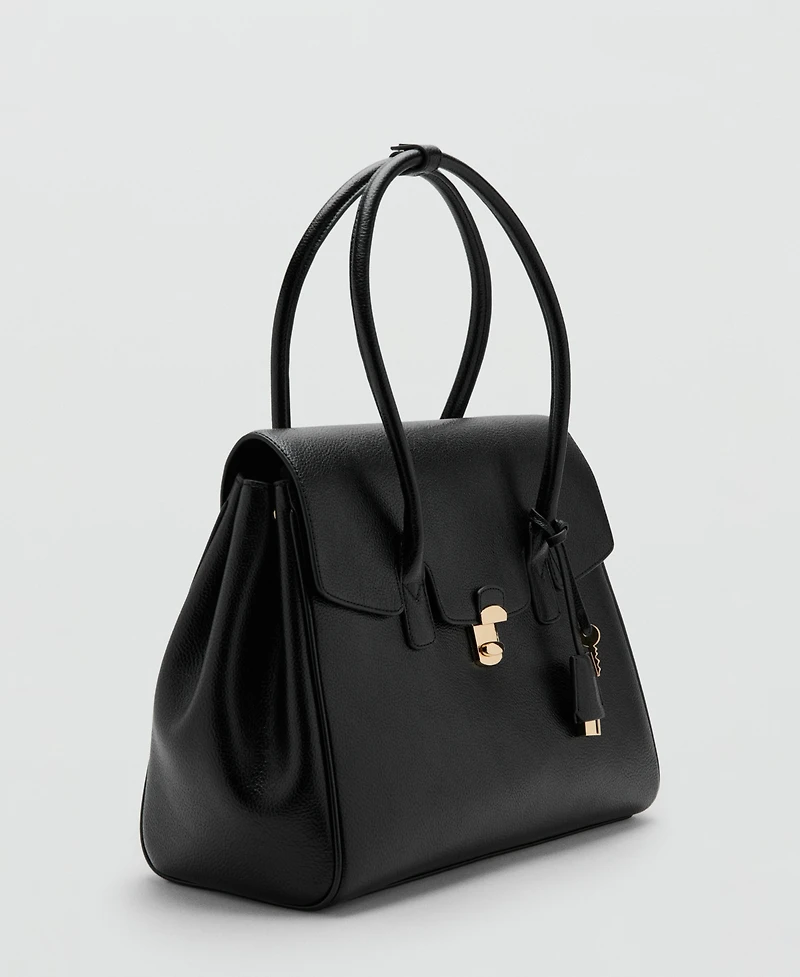 Mango Women's Medium City Flap Handbag