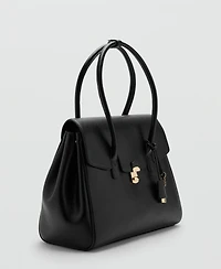 Mango Women's Medium City Flap Handbag
