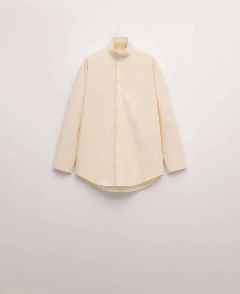 Mango Women's Combined Collar Shirt