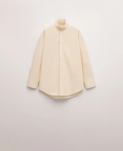 Mango Women's Combined Collar Shirt