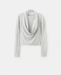 Mango Women's Combined-Design Sweater