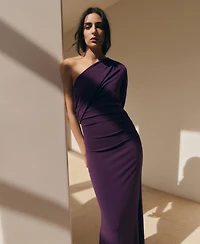 Mango Women's Gathered Body Asymmetrical Dress