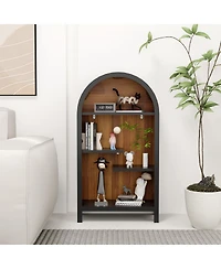 Streamdale Furniture 4-Tier Arched Industrial Open Shelf Display Rack