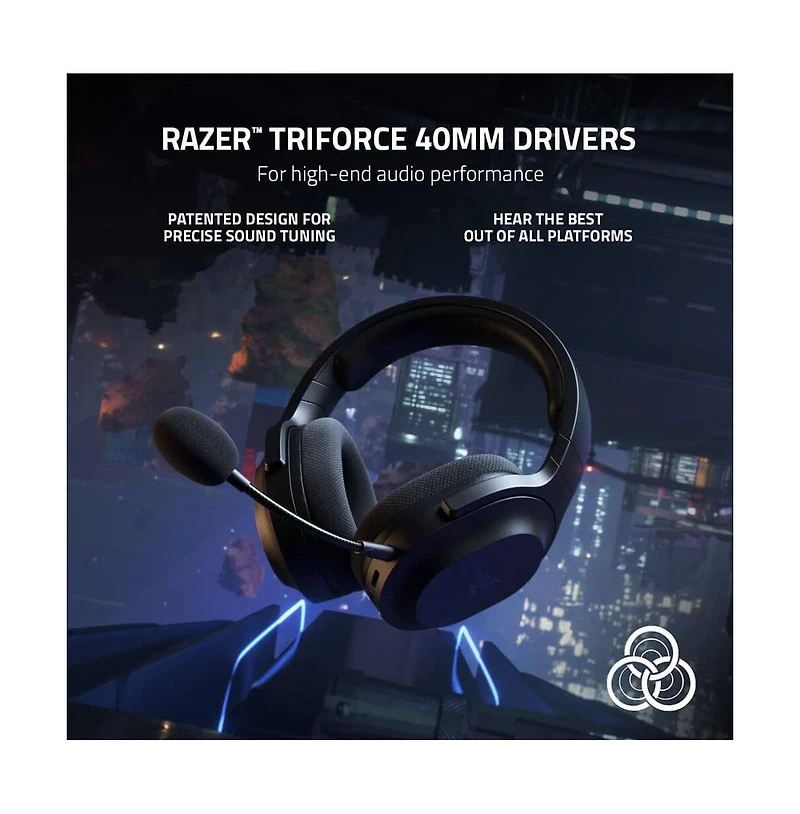 Razer Barracuda X Wireless Gaming Headset Bluetooth Usb-c Multi-Platform Low Latency RZ0404430100