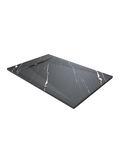 Casainc Low-Profile Smc Shower Base with Reversible Drain, Drain Cover, Non-Slip