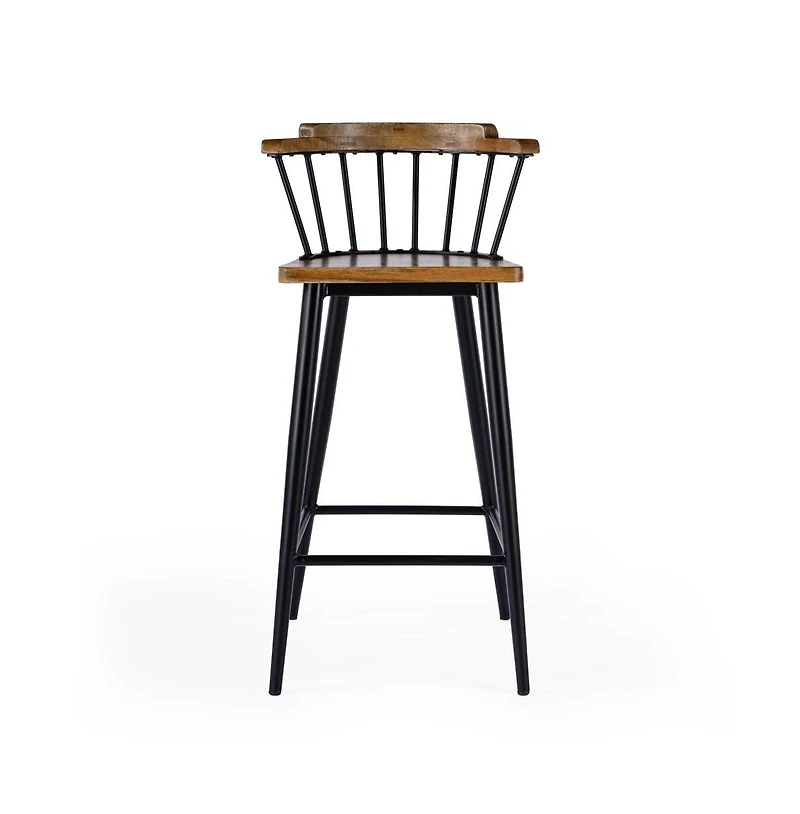 Butler Specialty Merrick Wood and Iron Spindle Bar Stool