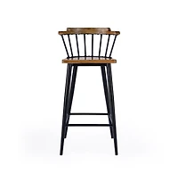 Butler Specialty Merrick Wood and Iron Spindle Bar Stool