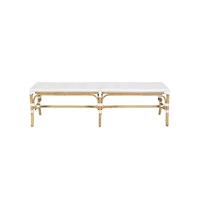Butler Specialty Laguna Rectangular Rattan Backless Accent Bench