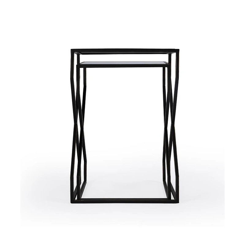 Butler Specialty Demi Modern Mirrored Nesting Tables