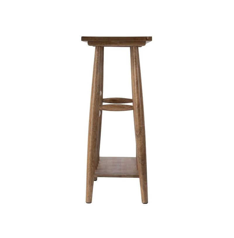 Butler Specialty Bowen 20 in. W Rectangular Solid Wood Side Table with Magazine Holder