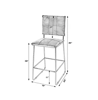 Butler Specialty Niles Leather and Iron Bar Stool