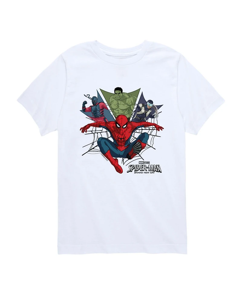 Marvel Boys' 8-20 Brand New Day Heroes Short-Sleeve T-Shirt