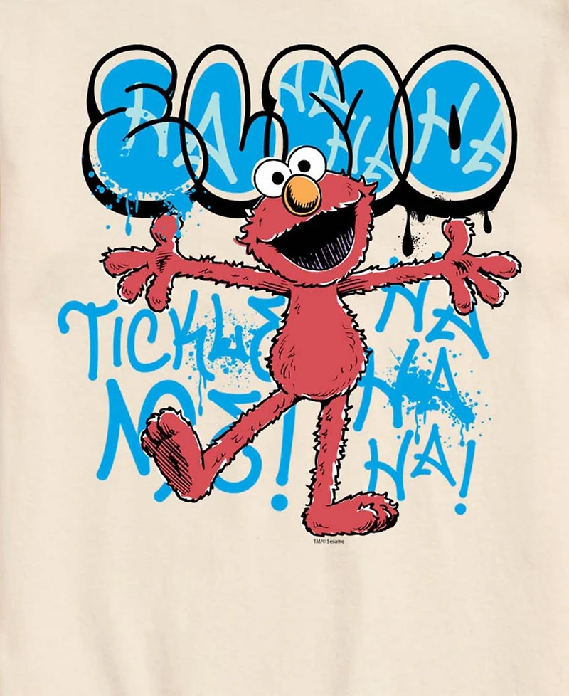 Airwaves Men's Sesame Street Streetwear Elmo Short-Sleeve Graphic T-Shirt