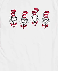Airwaves Men's Dr. Seuss Cat The Hat Heads Short-Sleeve Graphic T-Shirt