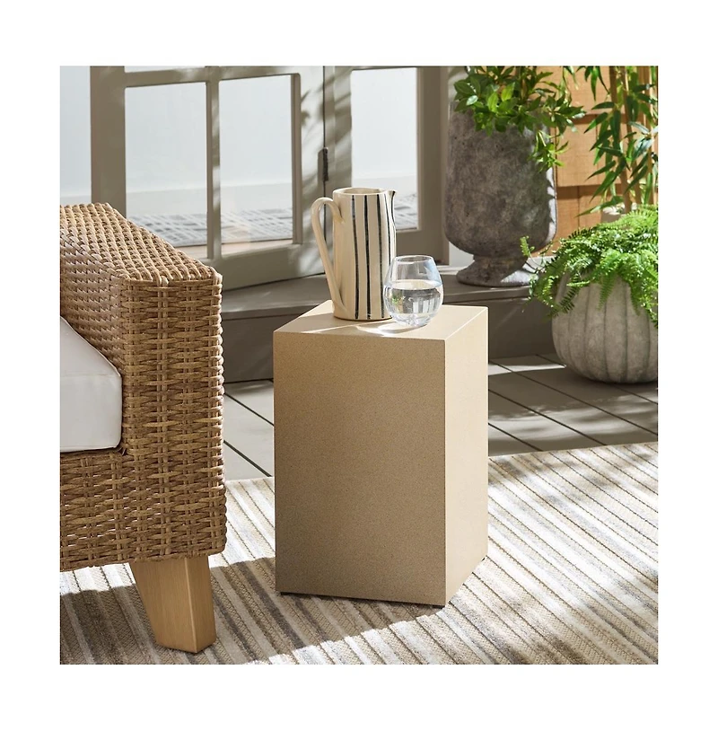 Safavieh Tina Cube Outdoor Accent Table