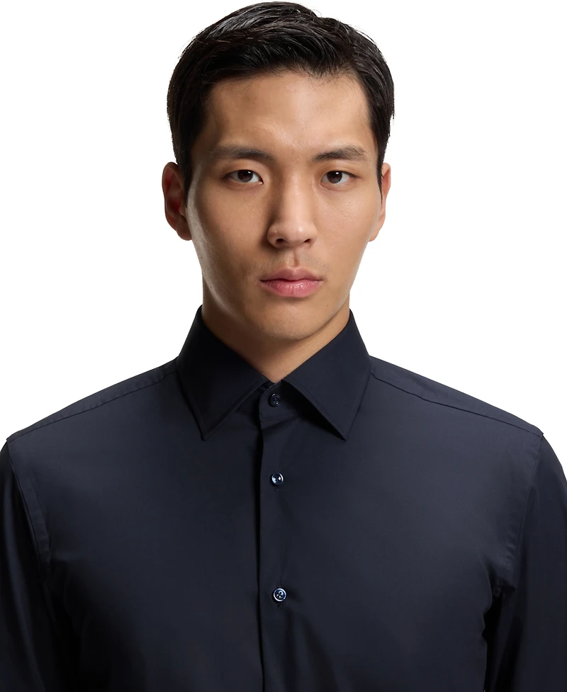 Boss by Hugo Men's Stretch-Cotton Poplin Slim-Fit Dress Shirt