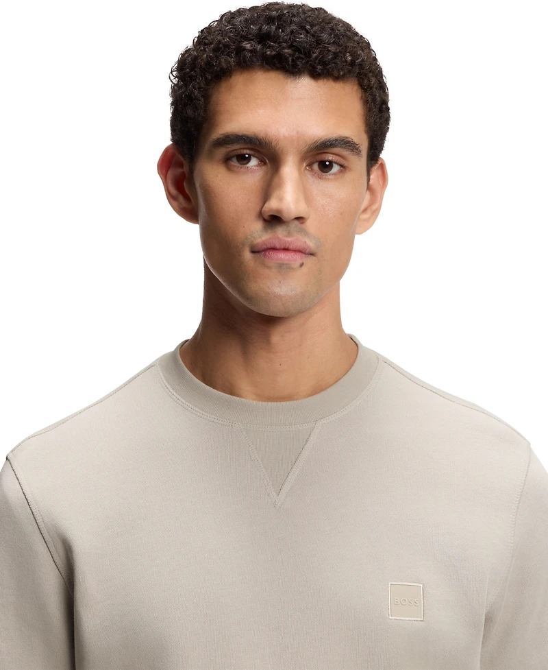 Boss by Hugo Men's Cotton-Terry Regular-Fit Sweatshirt