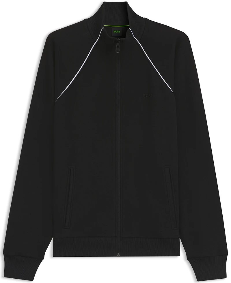 Boss by Hugo Men's Cotton-Blend Contrast Piping Sweatshirt