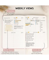 Gnuadz 2026 Undated Planner Monthly Weekly Daily Hardcover