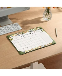 Gnuadz Desk Calendar 2026 Mat Pad Floral Apricot
