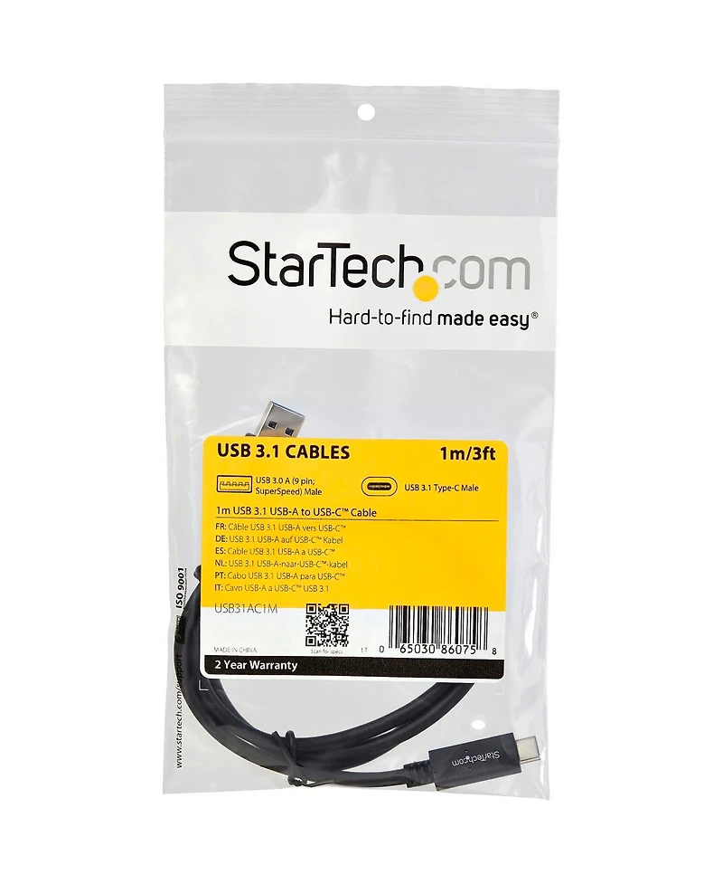StarTech.com StarTech Usb to Usb C Cable - 3 ft / 1m - 10 Gbps - Usb-c to Usb-a - Usb 2.0 Cable