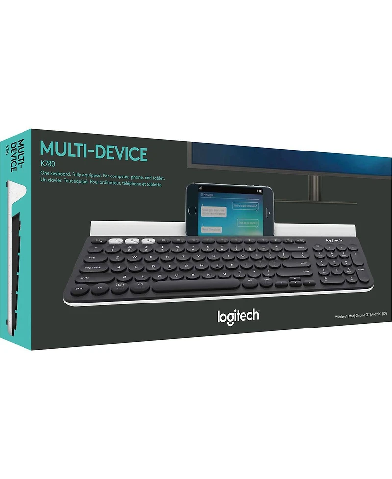 Logitech K780 Multi-Device Wireless Keyboard, Non-Speckled
