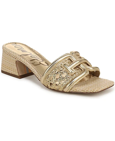 Sam Edelman Women's Waylon Block-Heel Slide Sandals