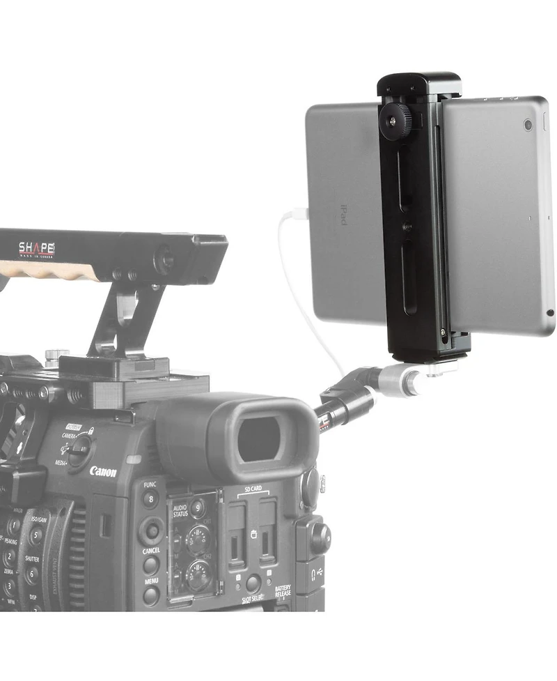 Shape Aluminum Tablet Tripod Mount With Cold Shoe