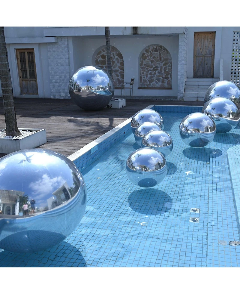 Yescom 32 inch Inflatable Mirror Ball Giant Disco Balloon Decoration