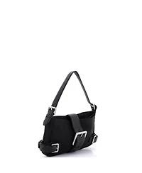 Pre-Owned Bottega Veneta Buckle Shoulder Bag Nylon with Leather