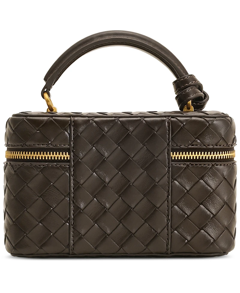 Jw Pei Cleo Woven Texture Box Shape Extra-Large Handle Satchel Handbag