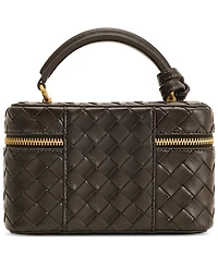 Jw Pei Cleo Woven Texture Box Shape Extra-Large Handle Satchel Handbag