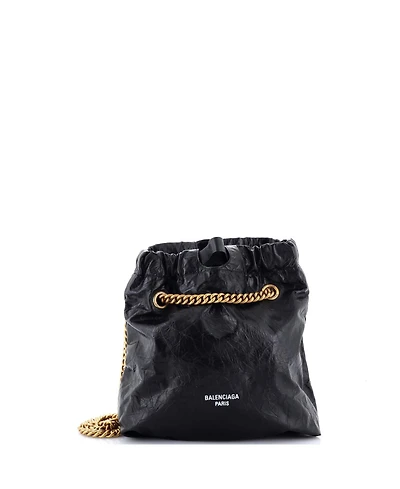 Pre-Owned Balenciaga Small Crush Chain Tote Leather