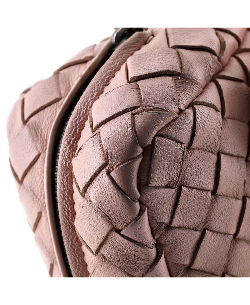 Pre-Owned Bottega Veneta Small Expandable Chain Crossbody Bag Intrecciato Nappa