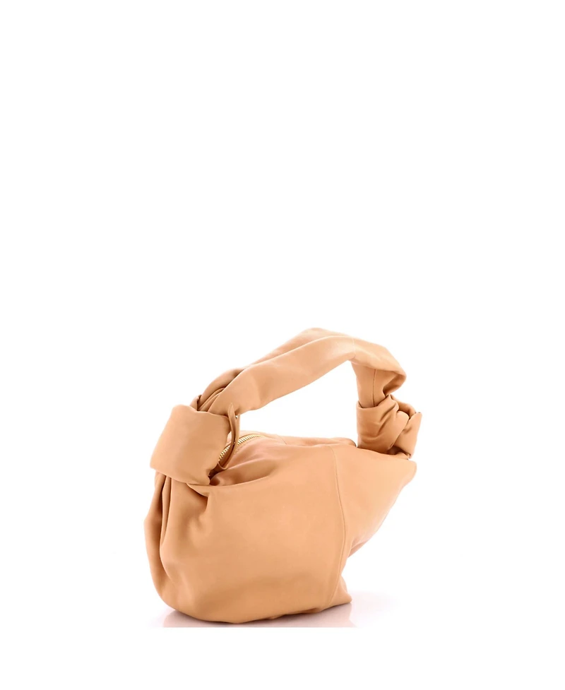 Pre-Owned Bottega Veneta Mini Double Knot Hobo Leather