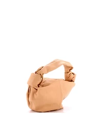Pre-Owned Bottega Veneta Mini Double Knot Hobo Leather
