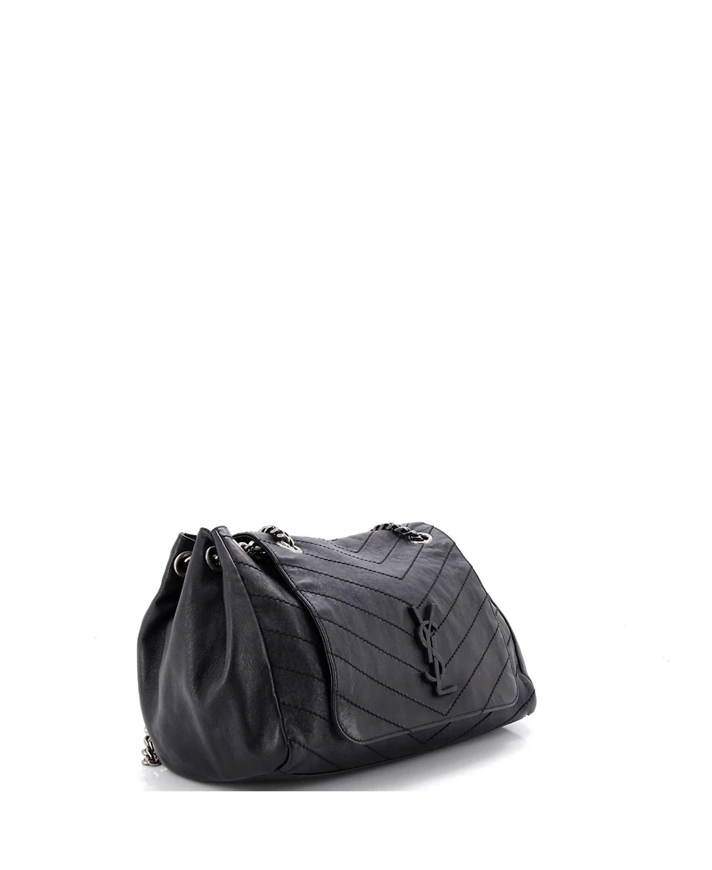 Pre-Owned Saint Laurent Medium Nolita Satchel Matelasse Chevron Leather
