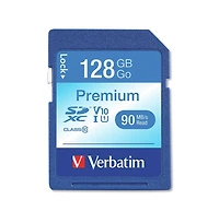 Verbatim 44025 Uhs-i V10 U1 Class 10 128 Gb Premium Sdxc Memory Card