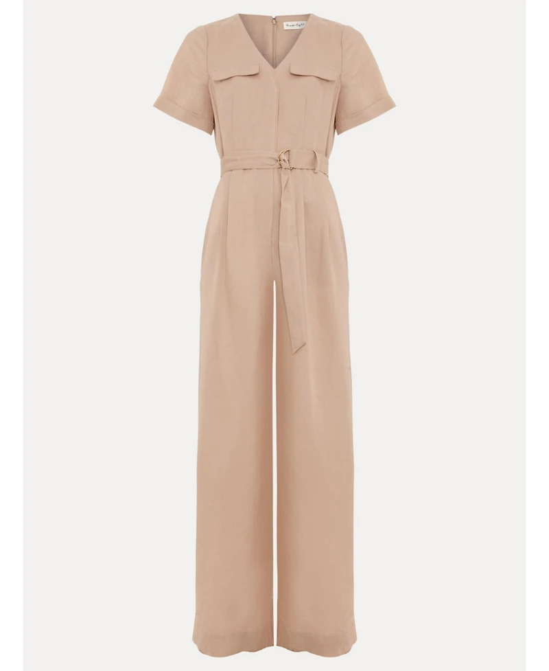 Phase Eight Women's Daniela V-Neck Short Sleeve Jumpsuit
