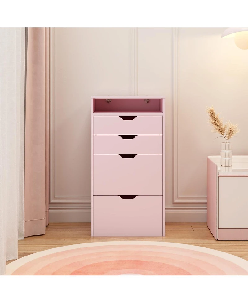 Streamdale Furniture 3-in-1 Multifunctional Dressing Table Set with Mirror, Drawers