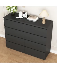 Streamdale Furniture 8-Drawer Modern Wood Dresser for Bedroom and Closet