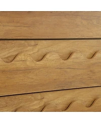 Streamdale Furniture 60" 6-Drawer Wave Front Dresser and Tv Stand