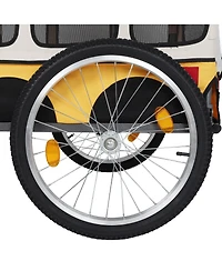 Streamdale Furniture Large Folding Dog Bike Trailer Heavy-Duty Steel Frame