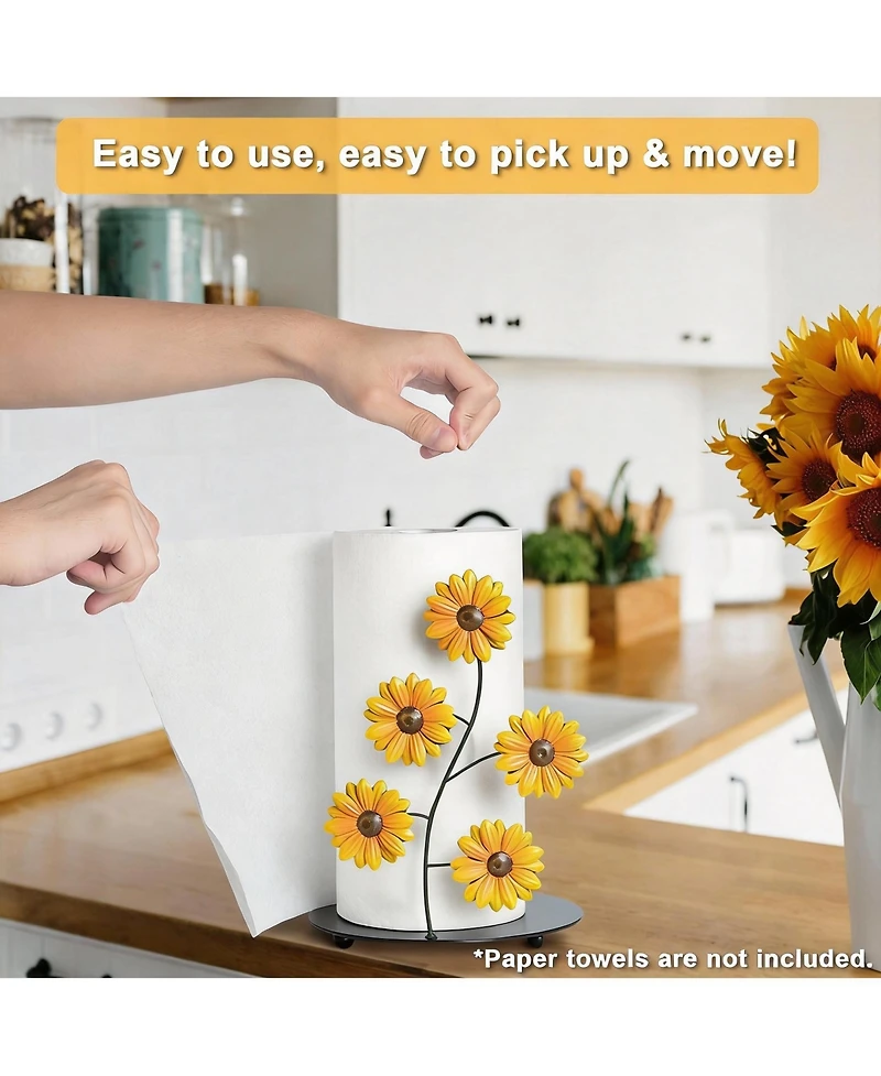 Yigii Sunflower Paper Towel Holder