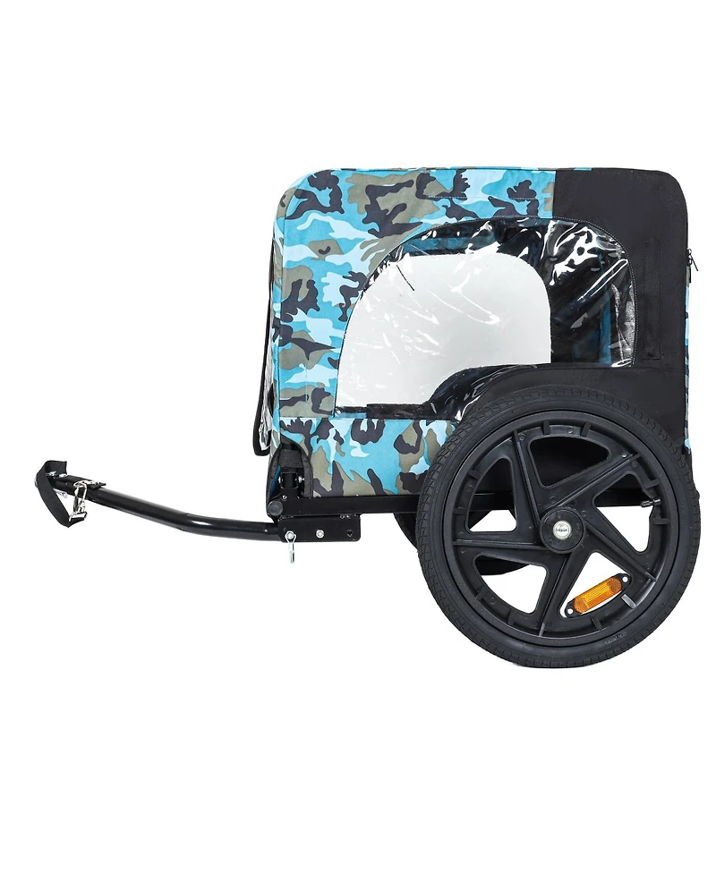 Streamdale Furniture Collapsible Heavy-Duty Pet Bike Trailer with 16-Inch Wheels